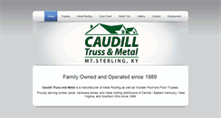 Desktop Screenshot of caudilltrussandmetal.com